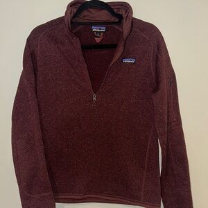 Patagonia Maroon Quarter-Zip Pullover
